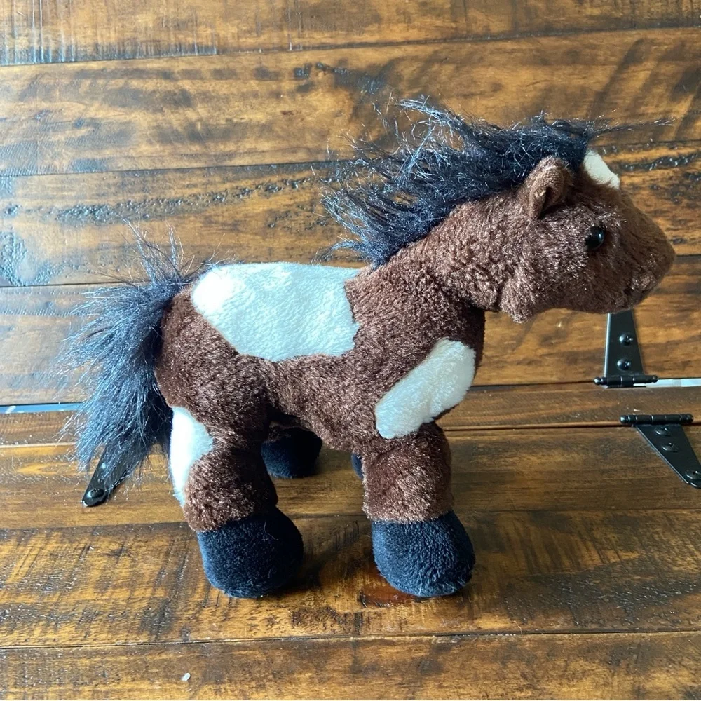 Ganz‎ Pinto Horse Brown White Plush Stuffed Animal Toy 8